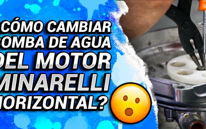 cambiar bomba de agua motor minarelli