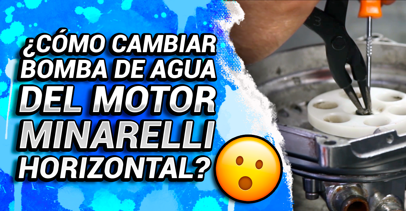 cambiar bomba de agua motor minarelli