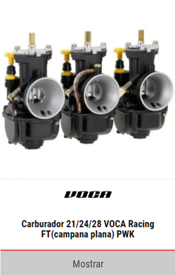 Carburador Voca Racing FT