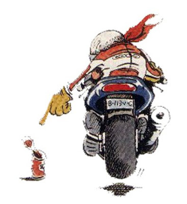 señalar el suelo para indicar obstaculos