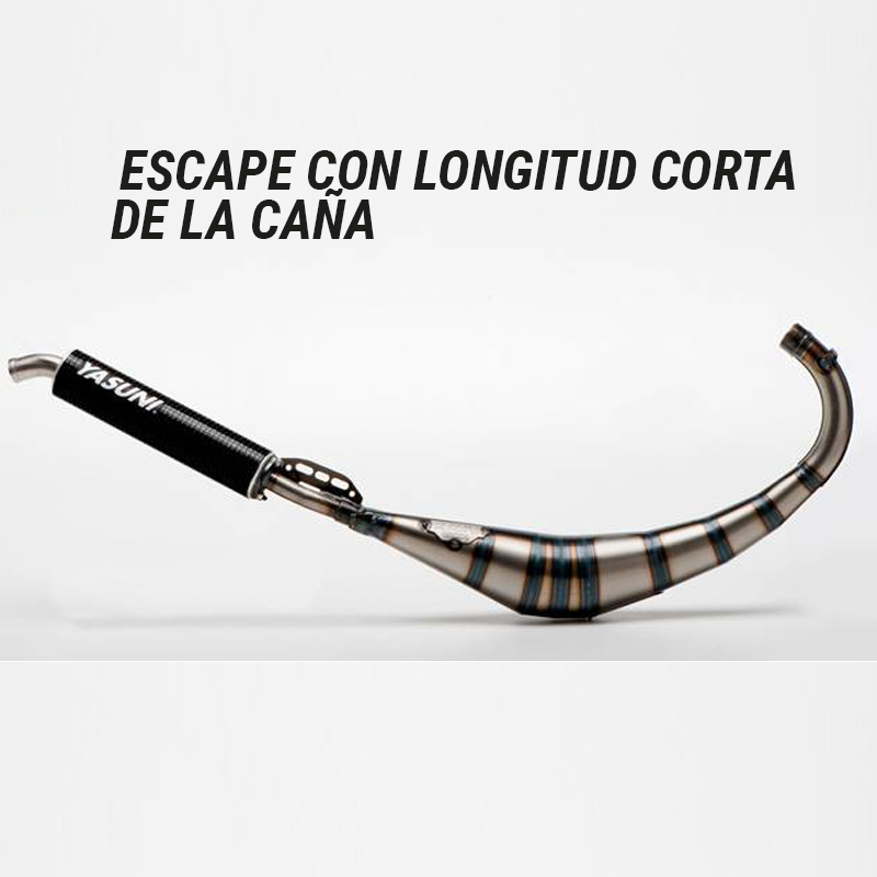 escape con longitud de la caña