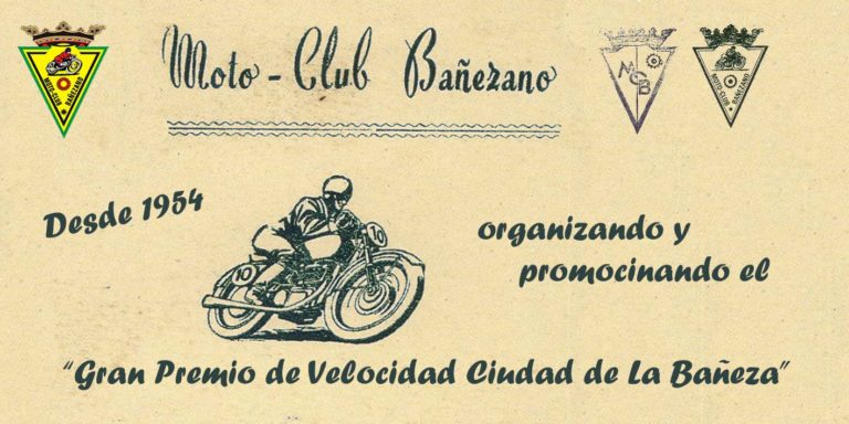 cartel conmemorativo del GP de velocidad de La Bañeza