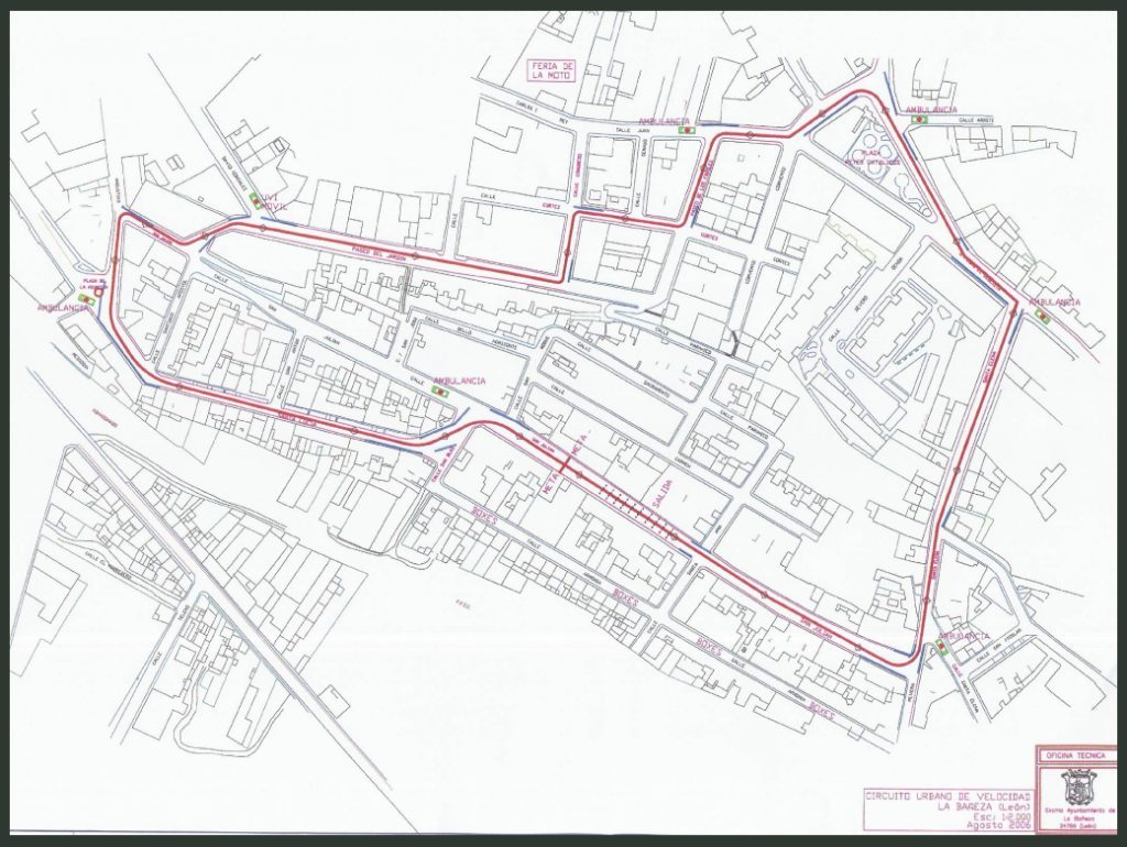 Trazado del circuito de La Bañeza
