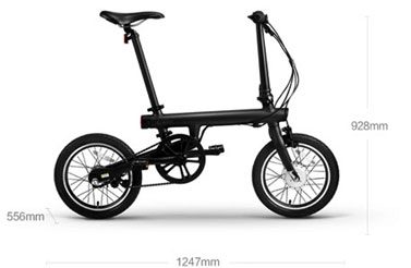 Medidas de la bicicleta Qicycle de Xiaomi