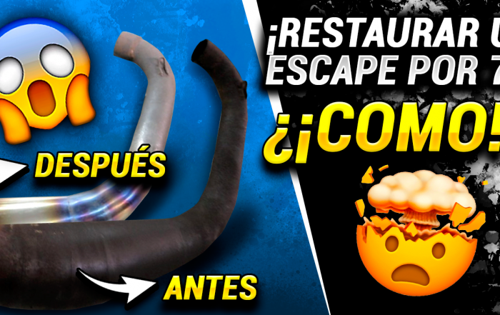 Restaurar un escape de moto