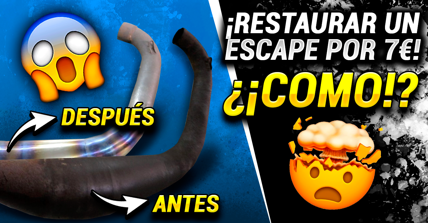 Restaurar un escape de moto