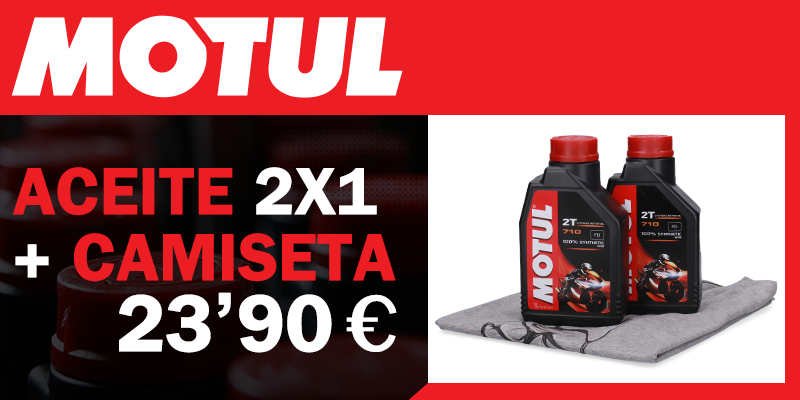 2x1 Aceite más camiseta