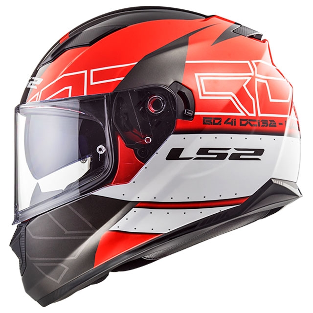 casco integral ls2 ff320 stream evo kub black red