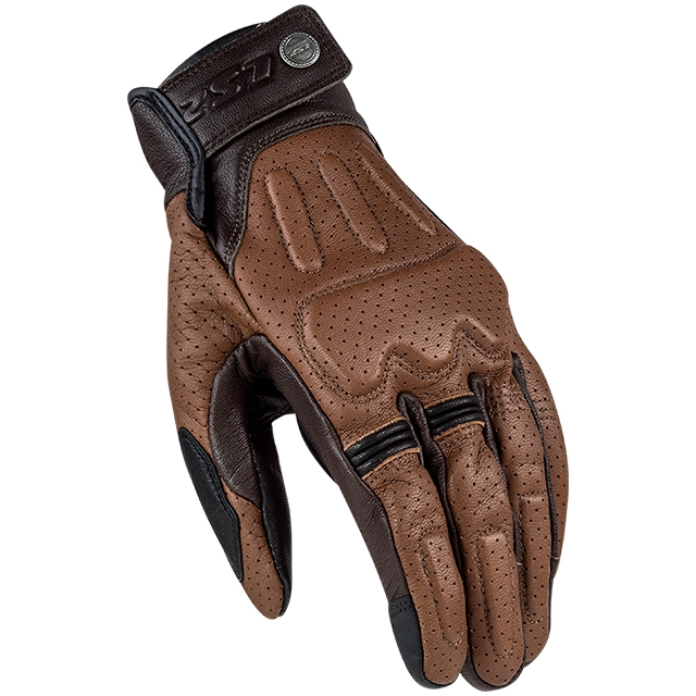 guantes de cuero ls2 rust hombre marron