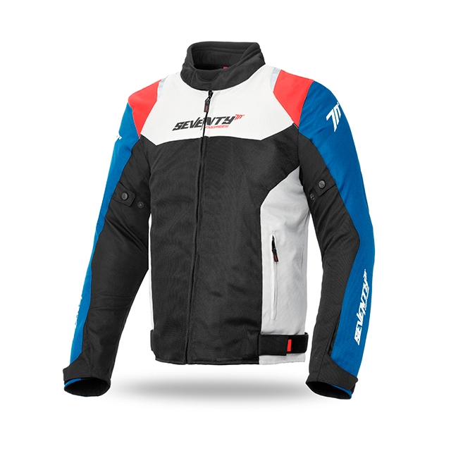 chaqueta seventy 70 sd jr48 verano racing hombre negra roja azul