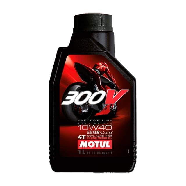 aceite motor 2t 4t 10w40 1l motul 300v factory line road