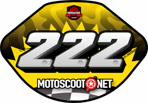 dorsal amarillo para la motoscoot cup campeonato nacional 2025